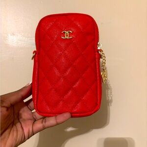 CC Red Quilted Women's Bag
